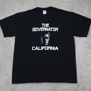 The Governator California Shirt Adult XL Black Vintage Anvil Tag S/S Pullover